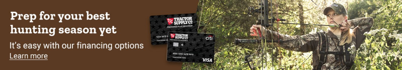 Prep for your best hunting season yet. It's easy with our financing options. Learn more