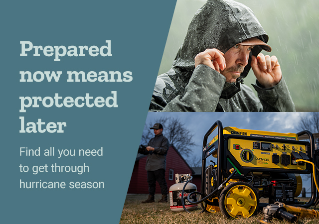 Prepared now means protected later. Find all you need to get through hurricane season.