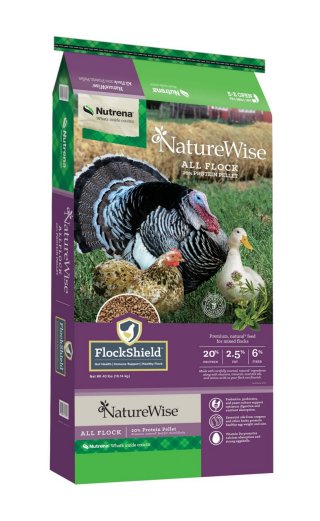 Image of Nutrena Naturewise All Flock Pellet 40lb bag.