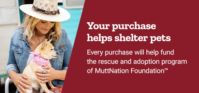 Your purchase helps shelter pets. Every purchase will help fund the rescue and adoption program of MuttNation Foundation