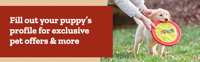 Fill Out Your Puppy's Profile for exclusive pet offers and more