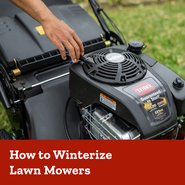How to Winterize lawn mowers