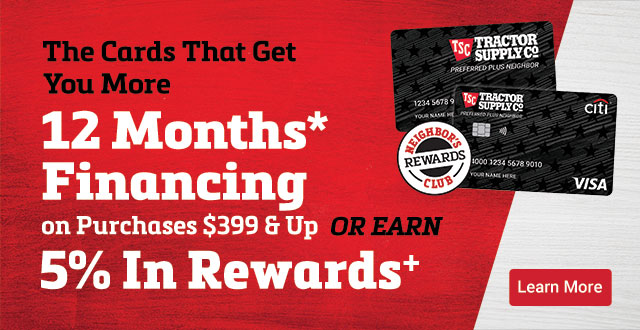12 Months Financing* or 5% Back in Rewards+. Learn More.