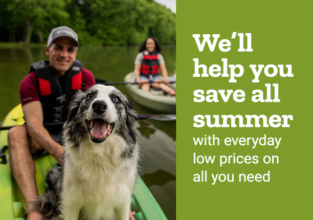 We'll help you save all summer with everyday low prices on all you need