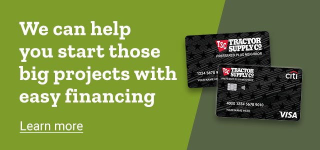 We can help you start those big projects with easy financing