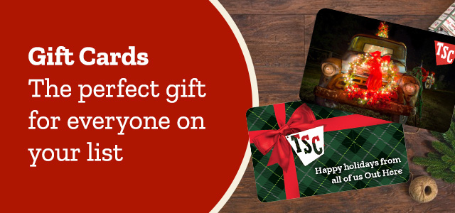 Gift Cards. The perfect gift for everyone on your list