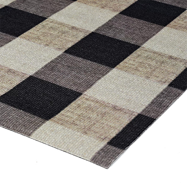 Image of Foss Floors checked area rug.