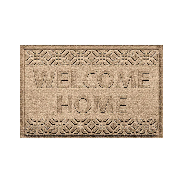 Image of AquaShield indoor/outdoor welcome home rubber doormat 2x3ft.