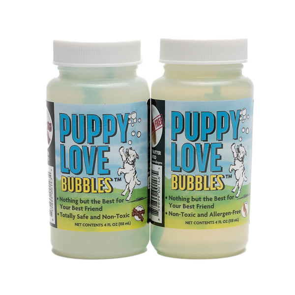 Image of puppy love bubbles, links to product.