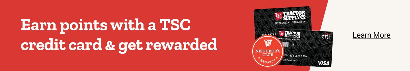 Earn points with a TSC credit card and get rewarded. Learn more.